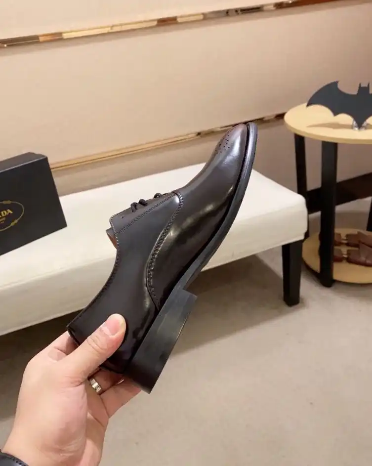 hype Prada Leather Shoes