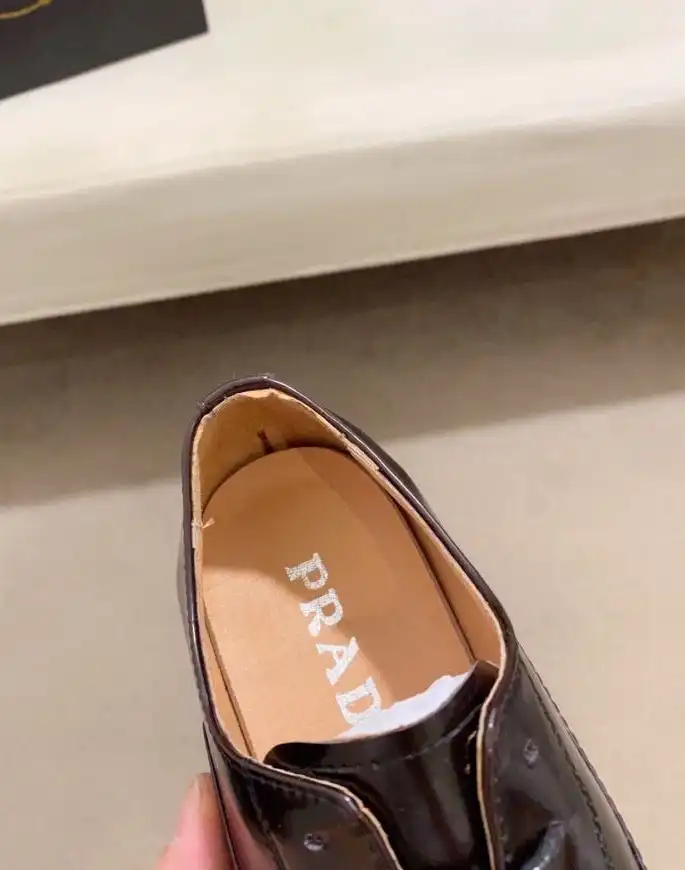 hype Prada Leather Shoes