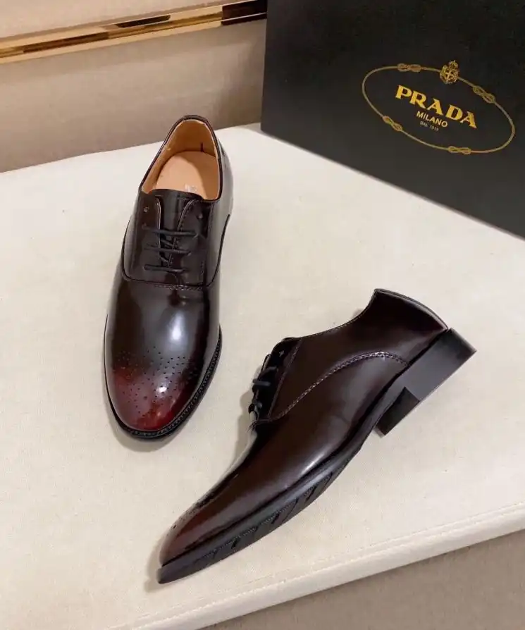 hype Prada Leather Shoes