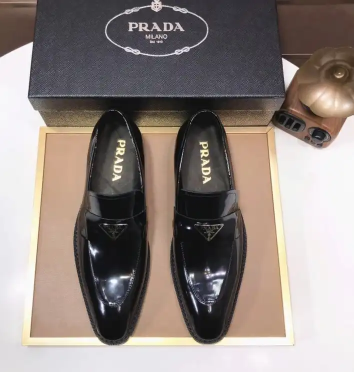 hype Prada Leather Shoes