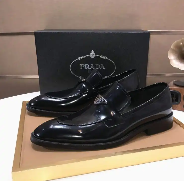 hype Prada Leather Shoes