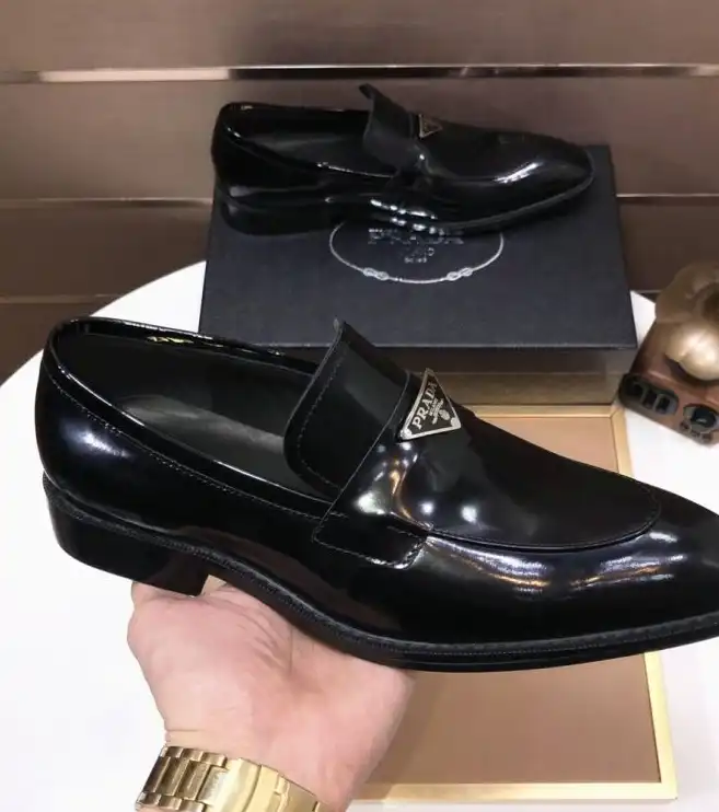 hype Prada Leather Shoes