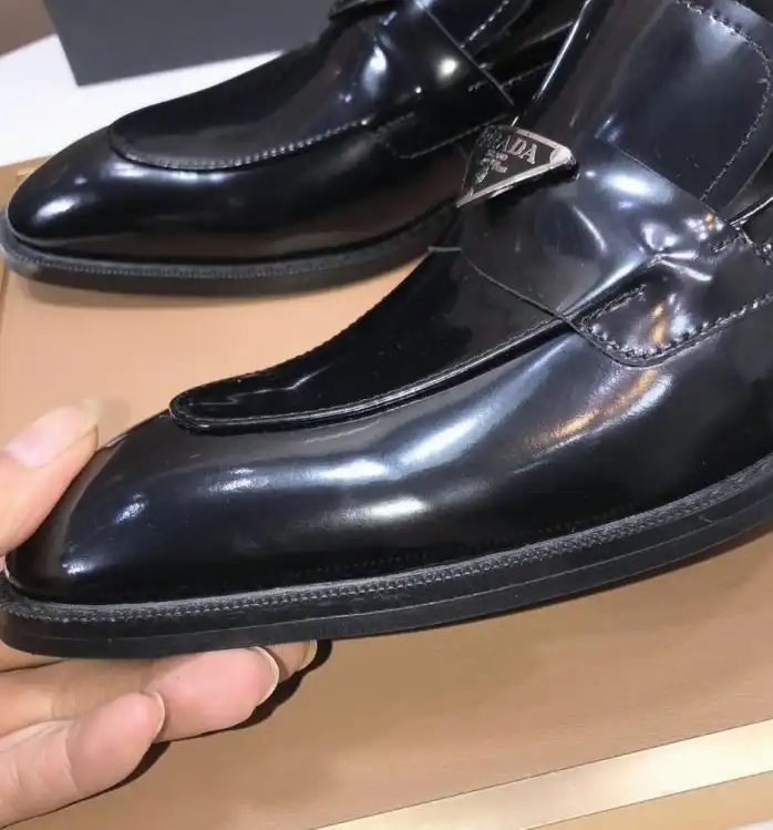 hype Prada Leather Shoes