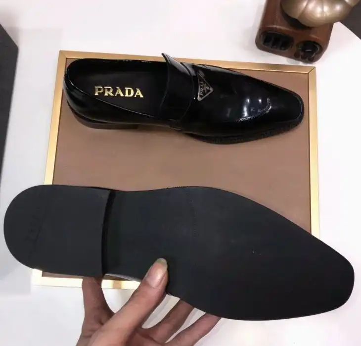 hype Prada Leather Shoes