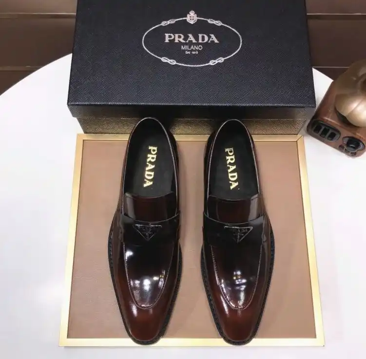 hype Prada Leather Shoes