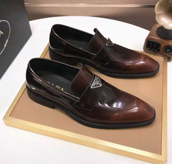 hype Prada Leather Shoes