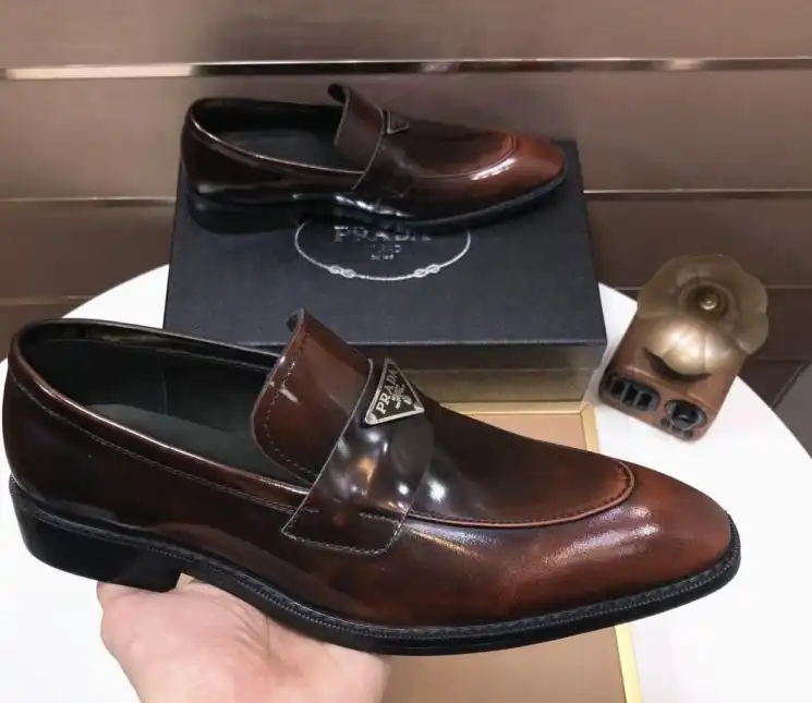 hype Prada Leather Shoes