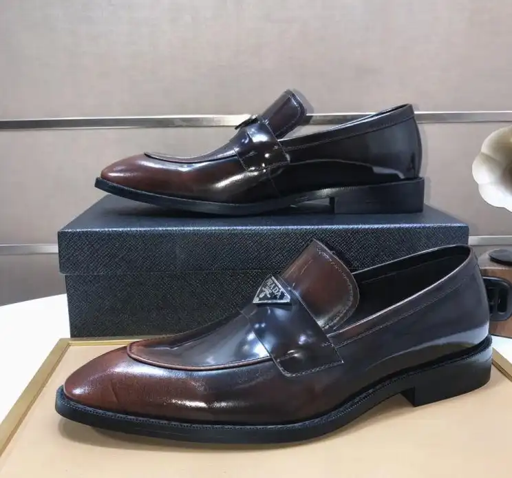 hype Prada Leather Shoes