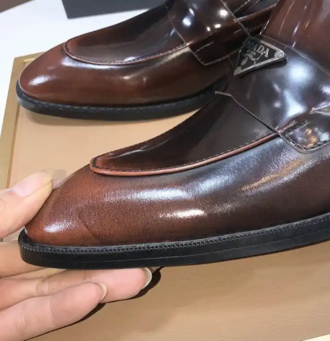 hype Prada Leather Shoes