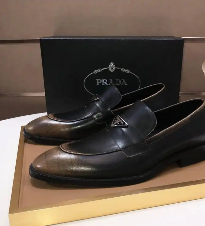 hype Prada Leather Shoes