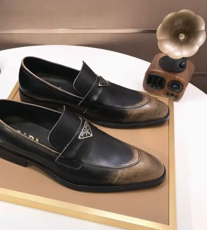 hype Prada Leather Shoes