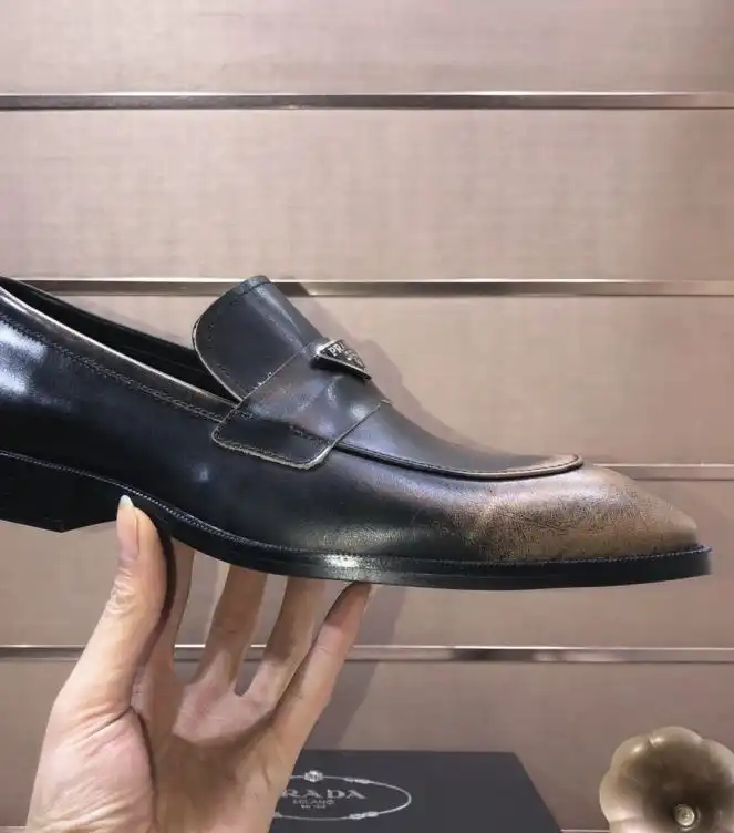 hype Prada Leather Shoes