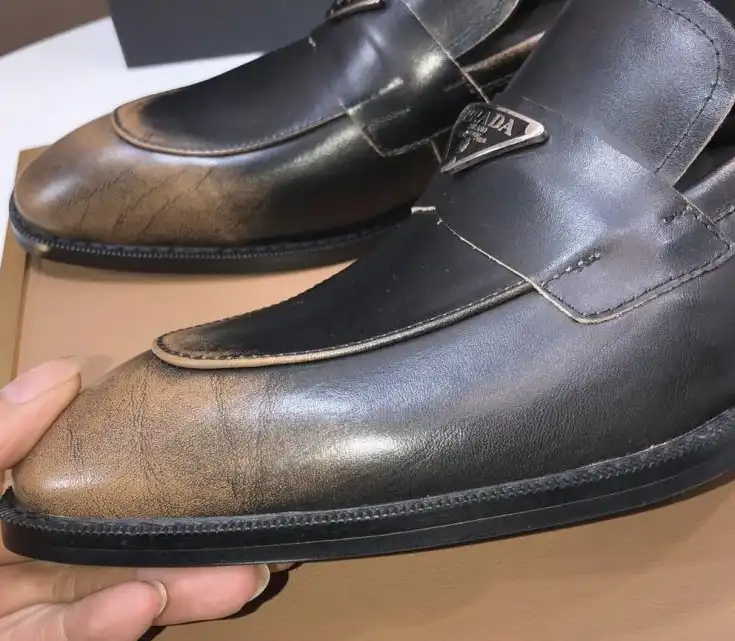 hype Prada Leather Shoes