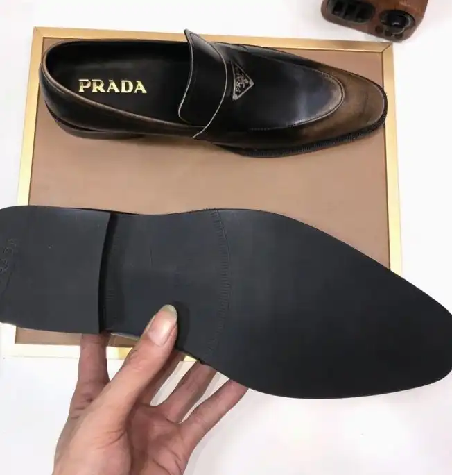 hype Prada Leather Shoes