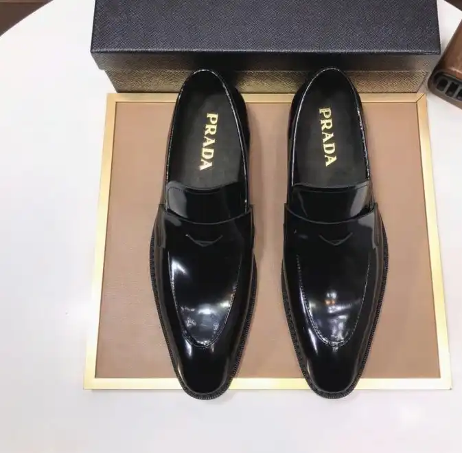 hype Prada Leather Shoes