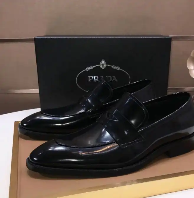 hype Prada Leather Shoes