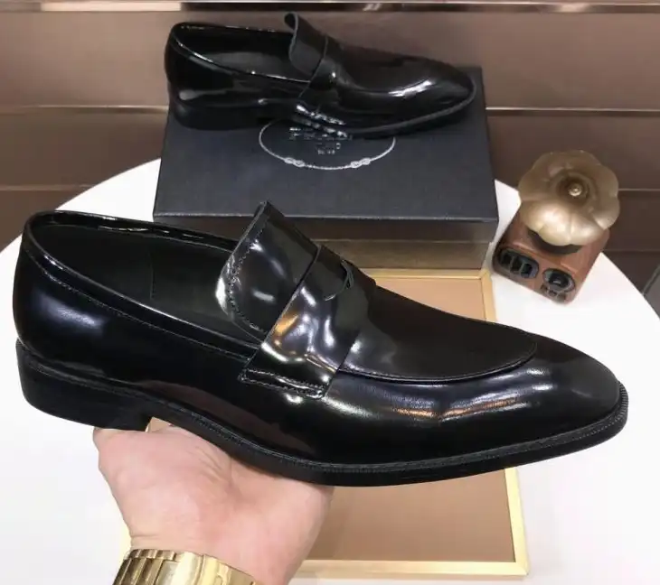 hype Prada Leather Shoes