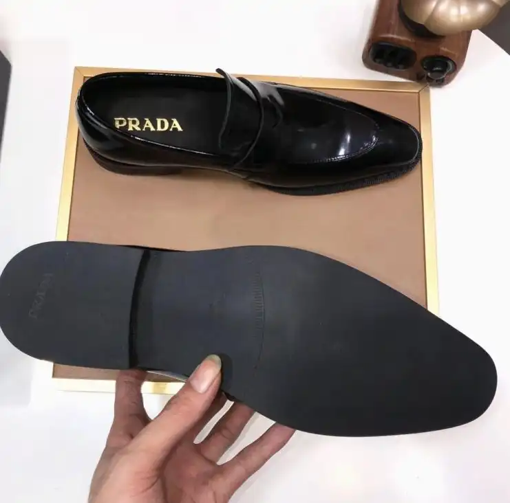 hype Prada Leather Shoes