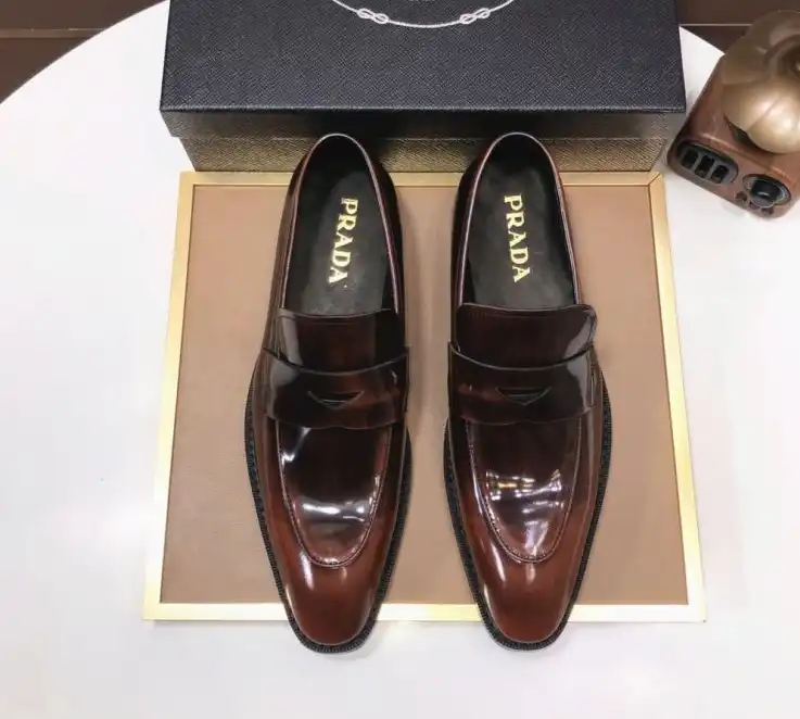 hype Prada Leather Shoes