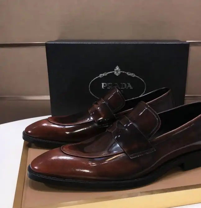 hype Prada Leather Shoes