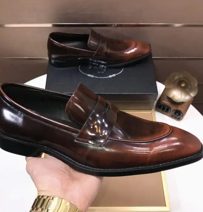 hype Prada Leather Shoes