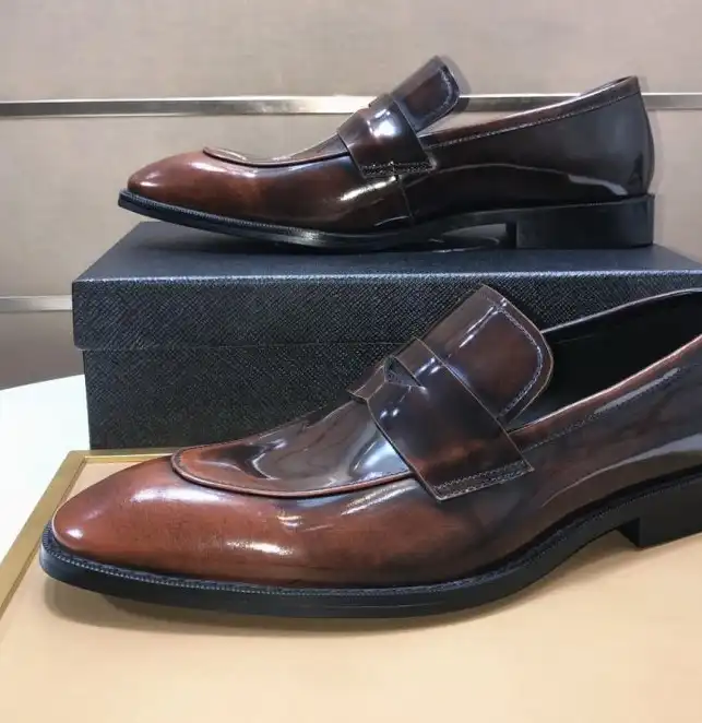 hype Prada Leather Shoes