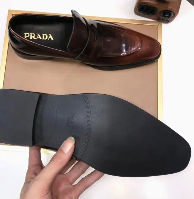 hype Prada Leather Shoes