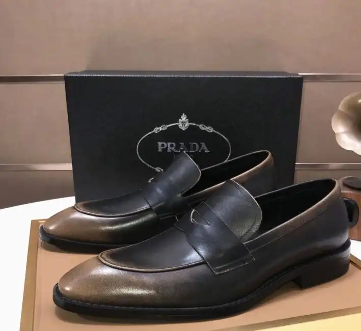 hype Prada Leather Shoes