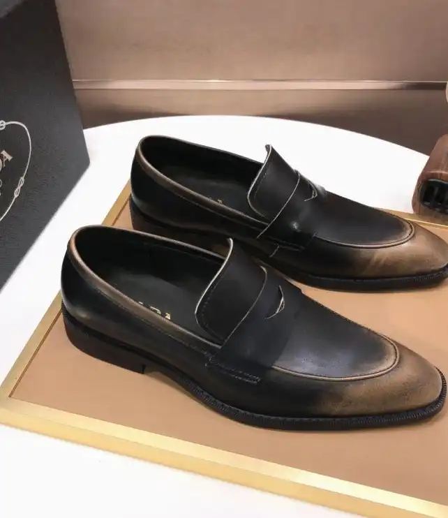 hype Prada Leather Shoes