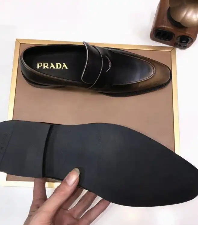 hype Prada Leather Shoes