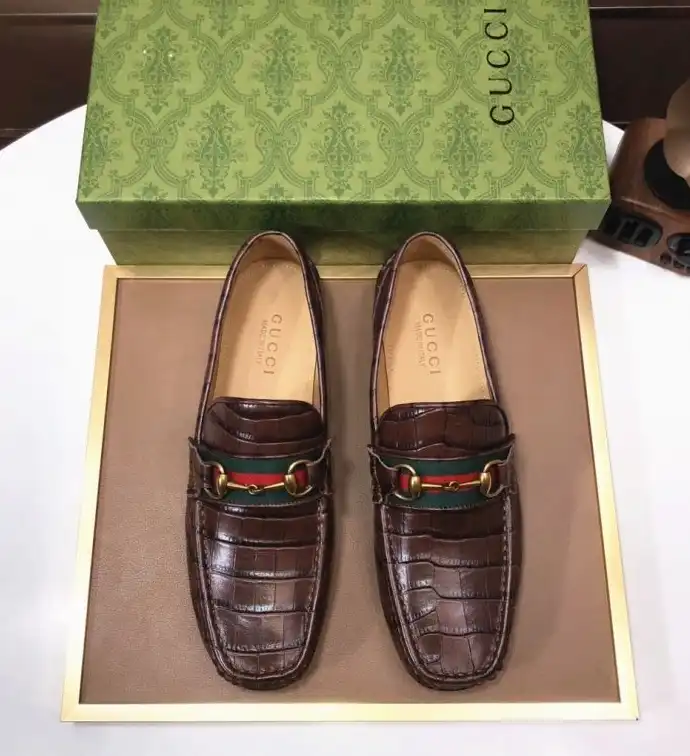 hype Gucci Leather Shoes