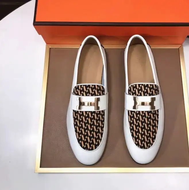 hype Hermes Leather Shoes