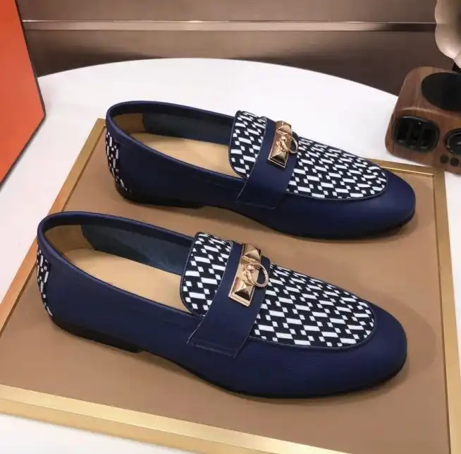 hype Hermes Leather Shoes