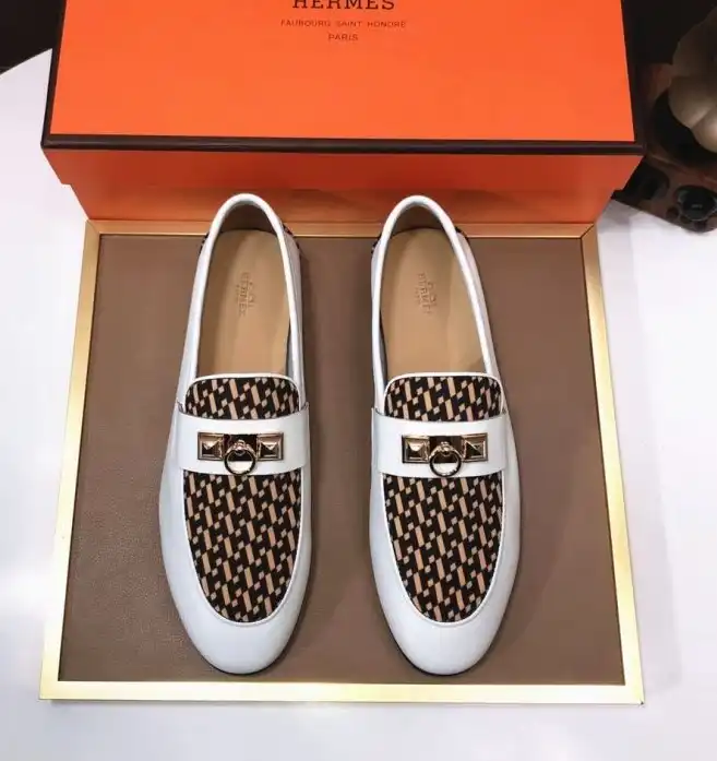 hype Hermes Leather Shoes