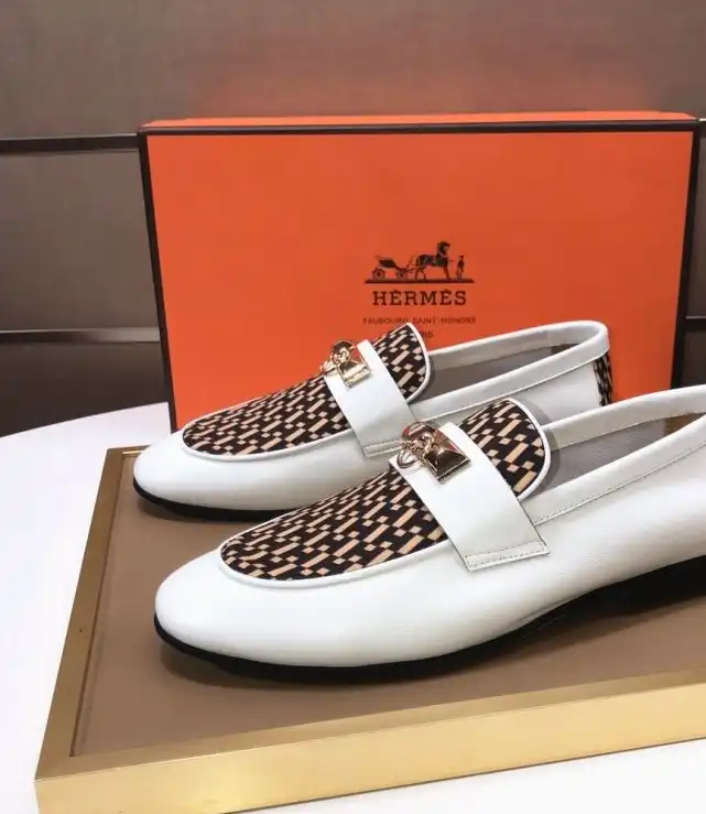 hype Hermes Leather Shoes