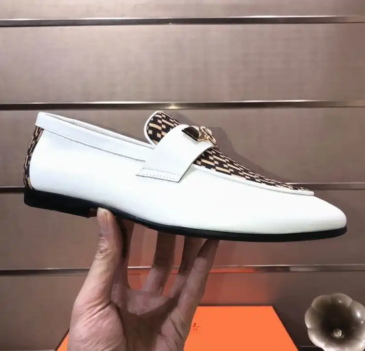 hype Hermes Leather Shoes