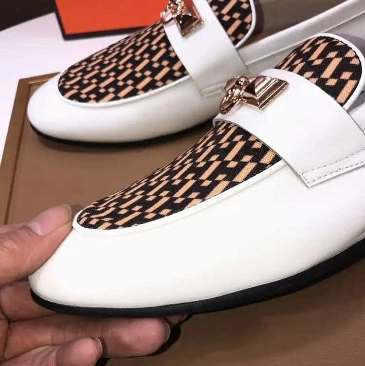 hype Hermes Leather Shoes