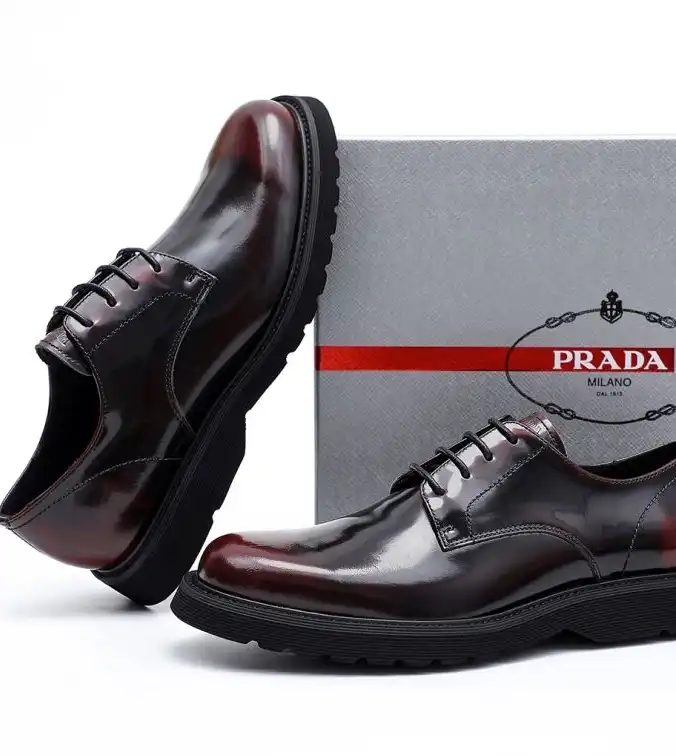 hype Prada Leather Shoes