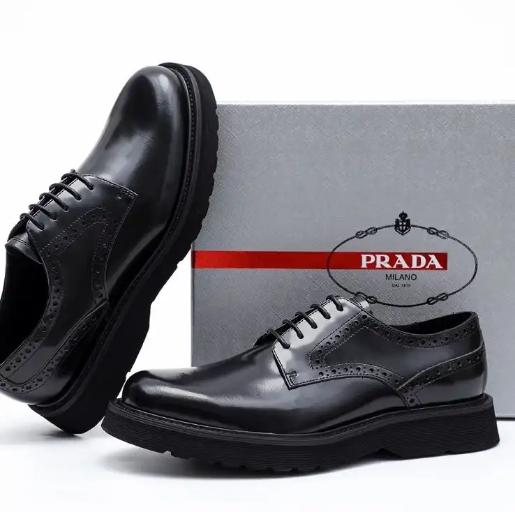 hype Prada Leather Shoes