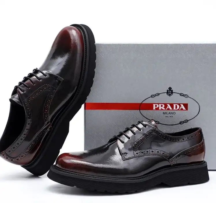 hype Prada Leather Shoes