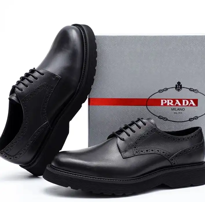 hype Prada Leather Shoes