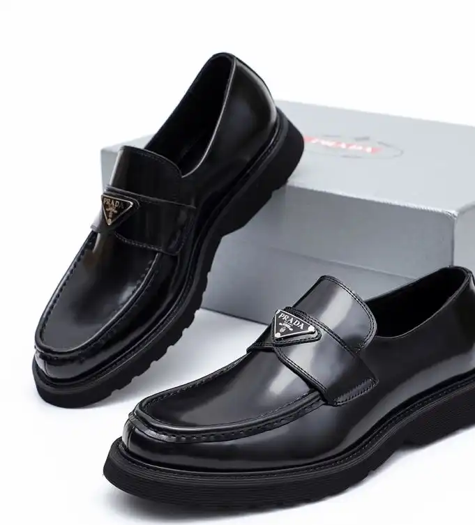 hype Prada Leather Shoes