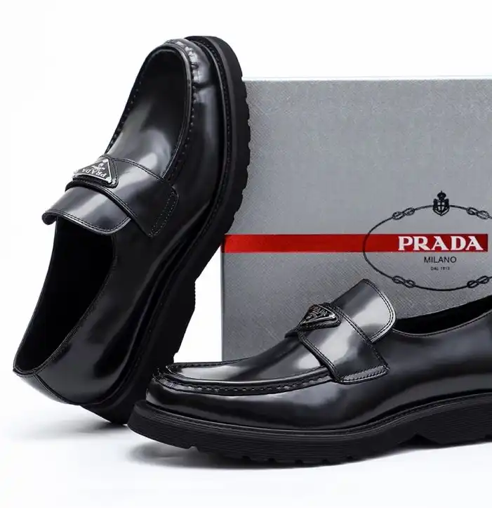 hype Prada Leather Shoes