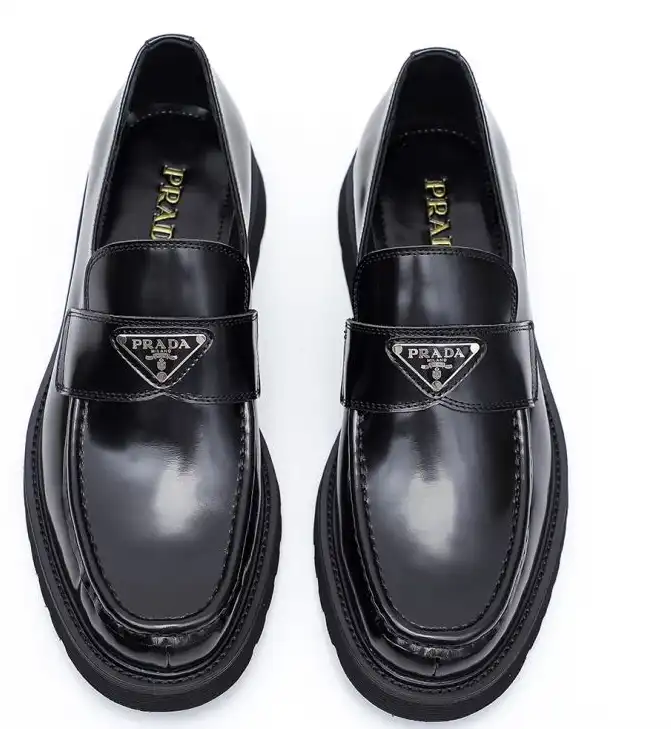 hype Prada Leather Shoes