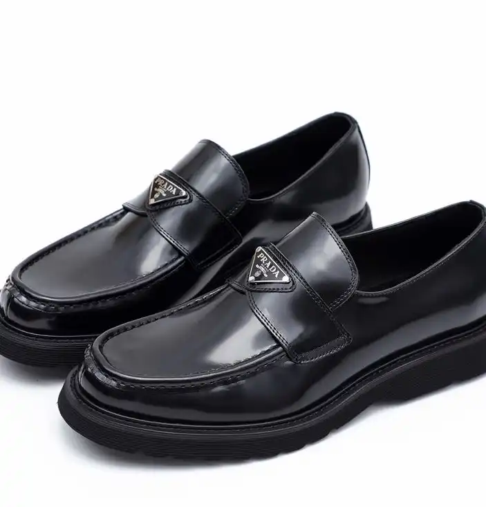 hype Prada Leather Shoes