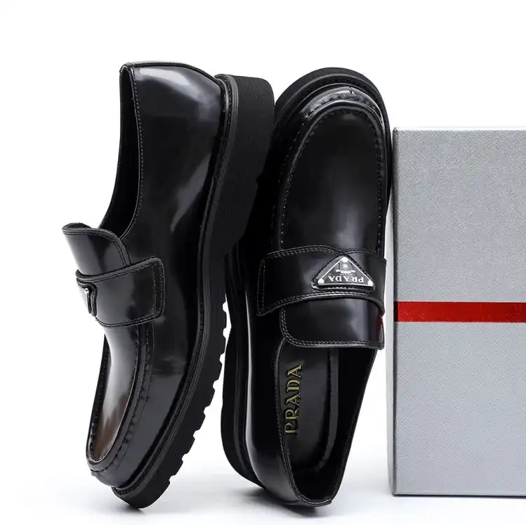 hype Prada Leather Shoes