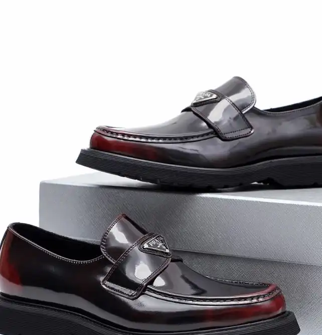 hype Prada Leather Shoes