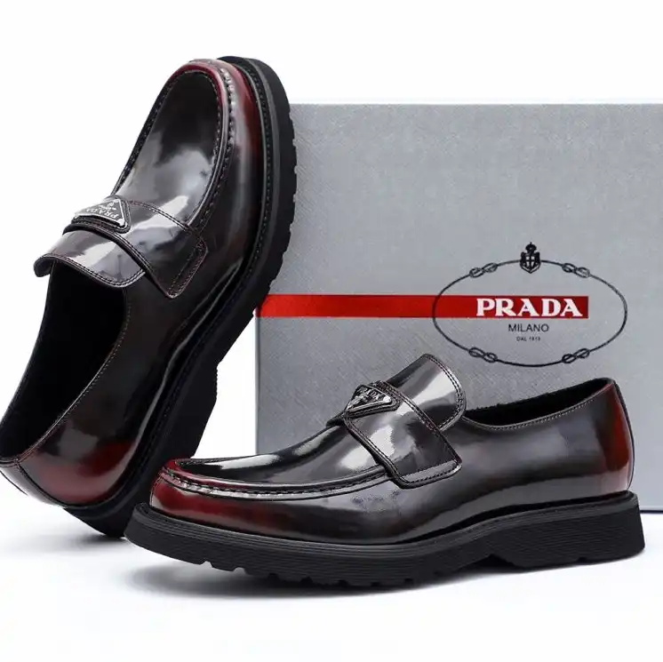 hype Prada Leather Shoes