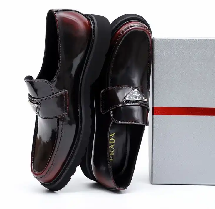 hype Prada Leather Shoes