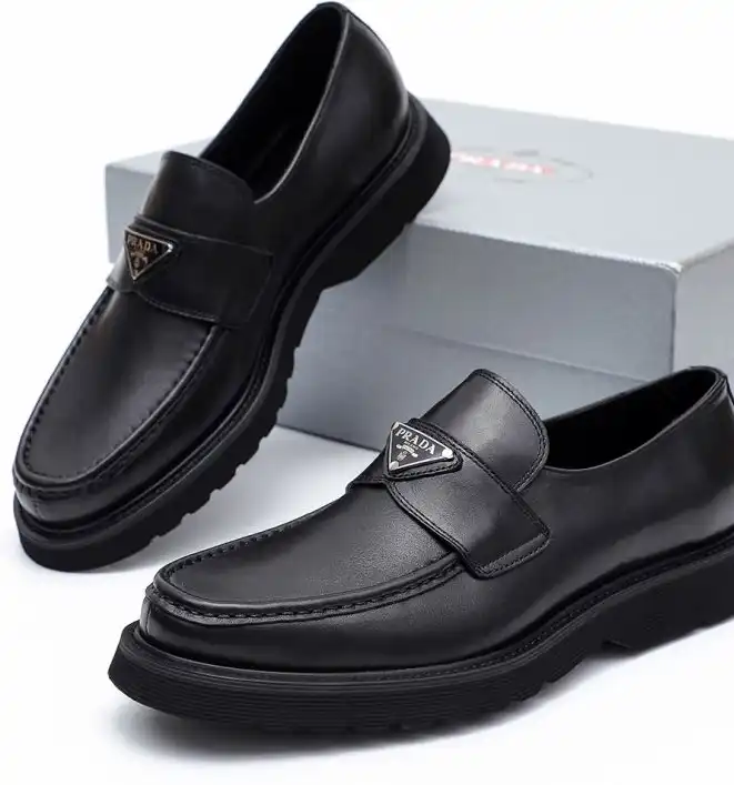 hype Prada Leather Shoes